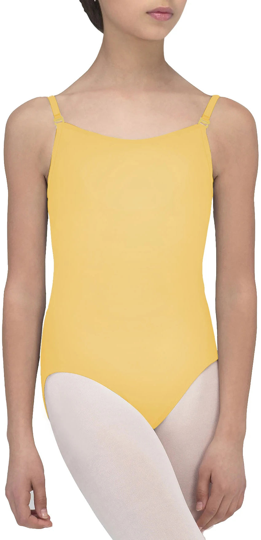Women's Camisole Ballet Dance Leotards Adult Dance Bodysuit  Detachable Adjustable Elastic&Clear Straps