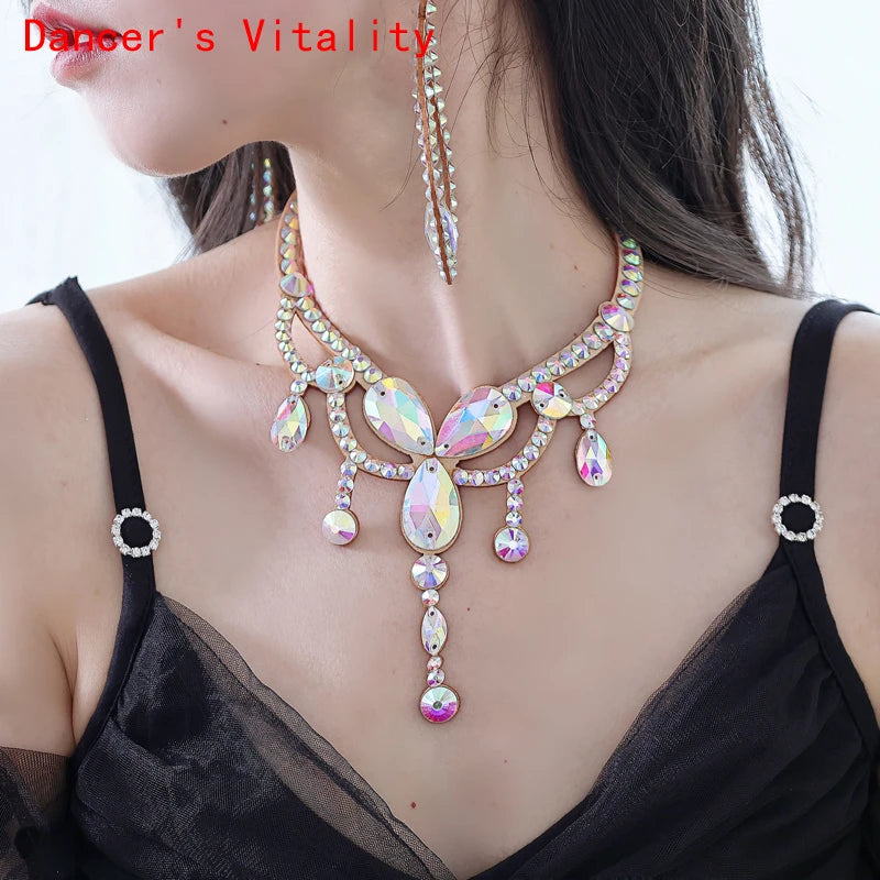 Belly Dance Performance Accessories for Women's Oriental Dance Competition Necklace Dancer Necklaces