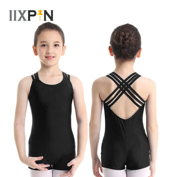 Gymnastics Leotard for Girls Ballet Dance Costumes Kids ballerina Dress Sleeveless Strappy Ballet Dance Leotards  kids costume