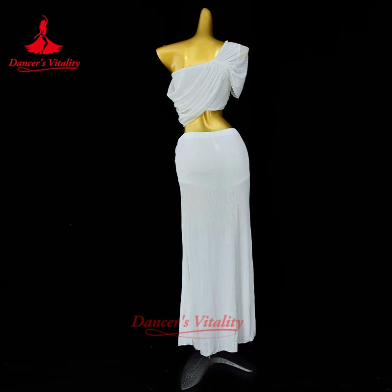 New BellyDance Costume Female Elegant Goddess Oriental Dance Pop Song Training Suit For Women Bellydancing Clothing Top Skirt