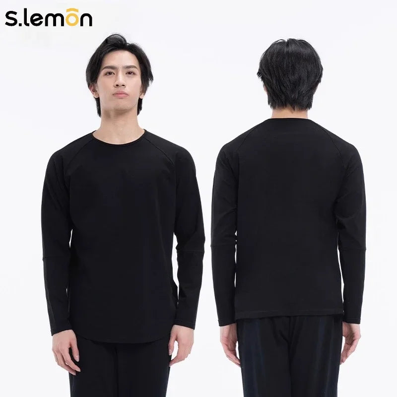 S.lemon Modern Dance Long-Sleeve Top Professional Ballet Dancewear for Men Autumn/Winter