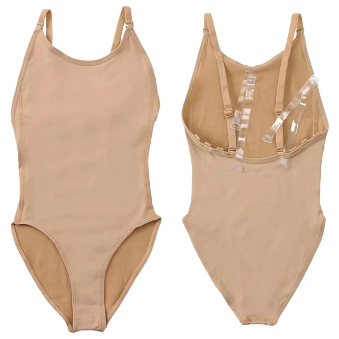 Nude Invisible Camisole Base Layer Dancewear for Girls Women Ballet Practice Bodysuit