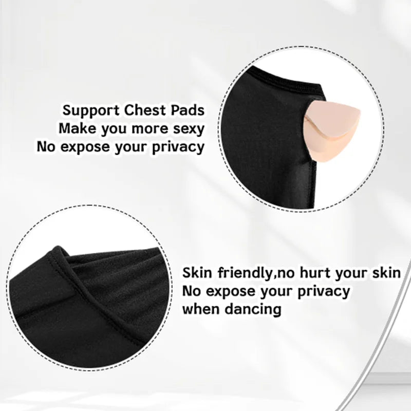 Women's Sleeveless Camisole Ballet Dance Leotard for Adult Gymnastics Tank Tops with Crisscross Hollow Mesh Back Dance Leotards