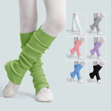 New Girls Ballet Leg Warmers Knitted Stirrup Leg Warmers Winter Extra Soft Long Legwarmers for Dance Yoga Knitted Stockings
