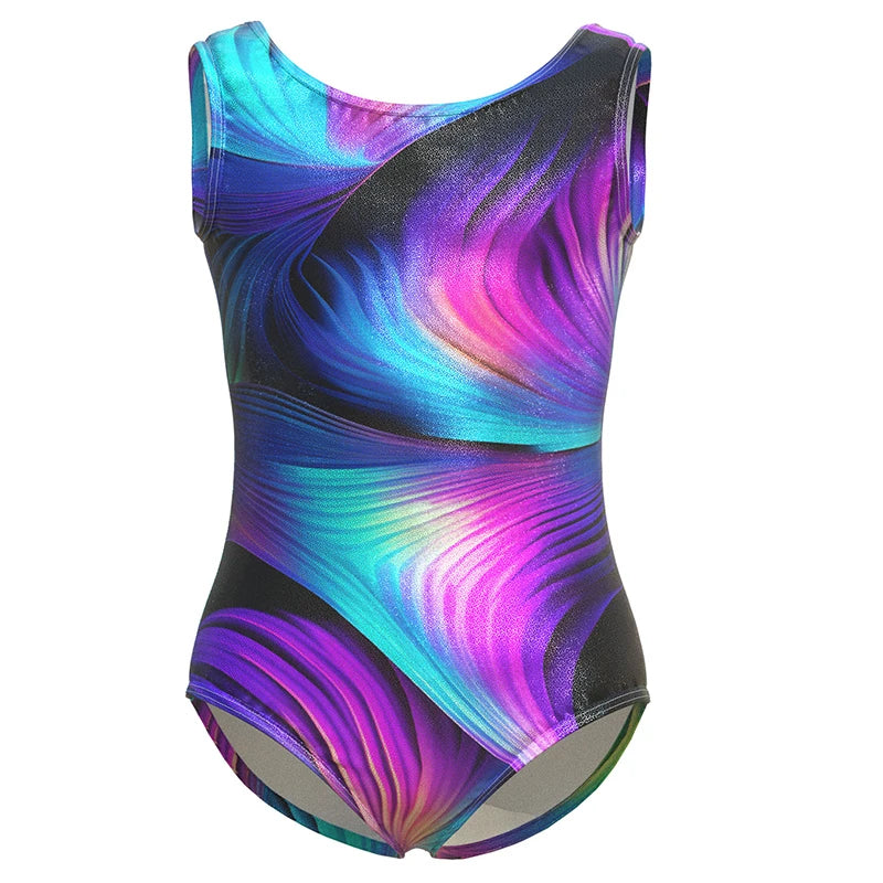 Gymnastics Leotards for Girls  Athletic Tumbling Outfits Toddler Shiny Sleeveless Tank  Activewear