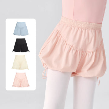 Teenage Dance Shorts Pumpkin Short Pants Adjustable Dance Shorts Nylon Elastic Waist Dance Shorts Daily Practice Shorts