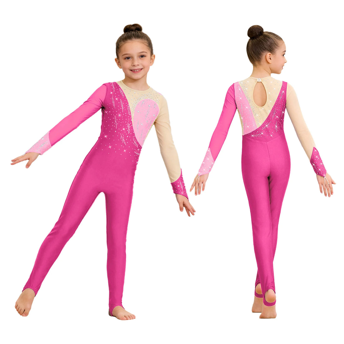 Teen Girls Ballet Tutu Dance Full Leotard Bailarina Dancerwear Kids Ballet Gymnastics Jumpsuits One-piece Suit Costume Jersey