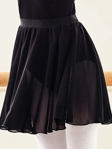 Girls Professional Ballet Dance Dress in Chiffon Pink Purple Black White-Tutu Skirt Children's Dance Costume for Little Dancers