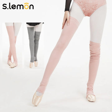 Ballet Leg Warmers for Women – Over Knee Dance Warmers with Foot Opening, Knit Winter Practice Socks for Adult Dancers