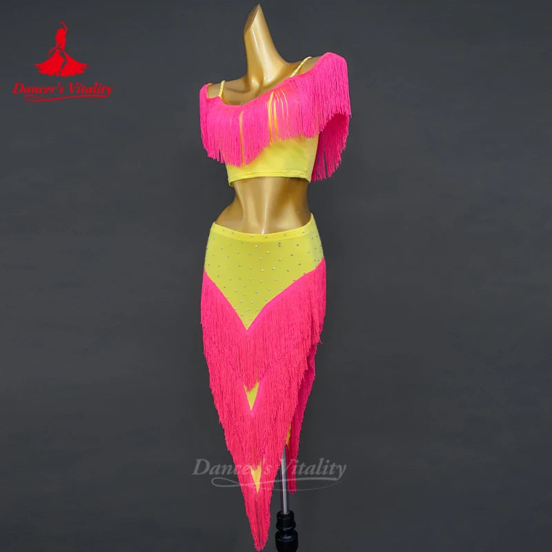 Belly Dance Practice Clothing for Women's High end Sexy Tassel Performance Set Adult Oriental Dancing Training Clothing
