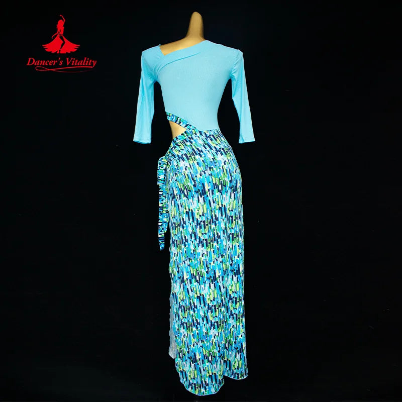 Bellyance Practice Clothing for Women's High end Printed Dress Adult Oriental Belly Dance Professional Training Dress