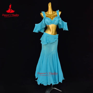 BellyDance Set with High End Elegance Performance Set for Adult Women's Oriental Dance Professional Competition Clothing