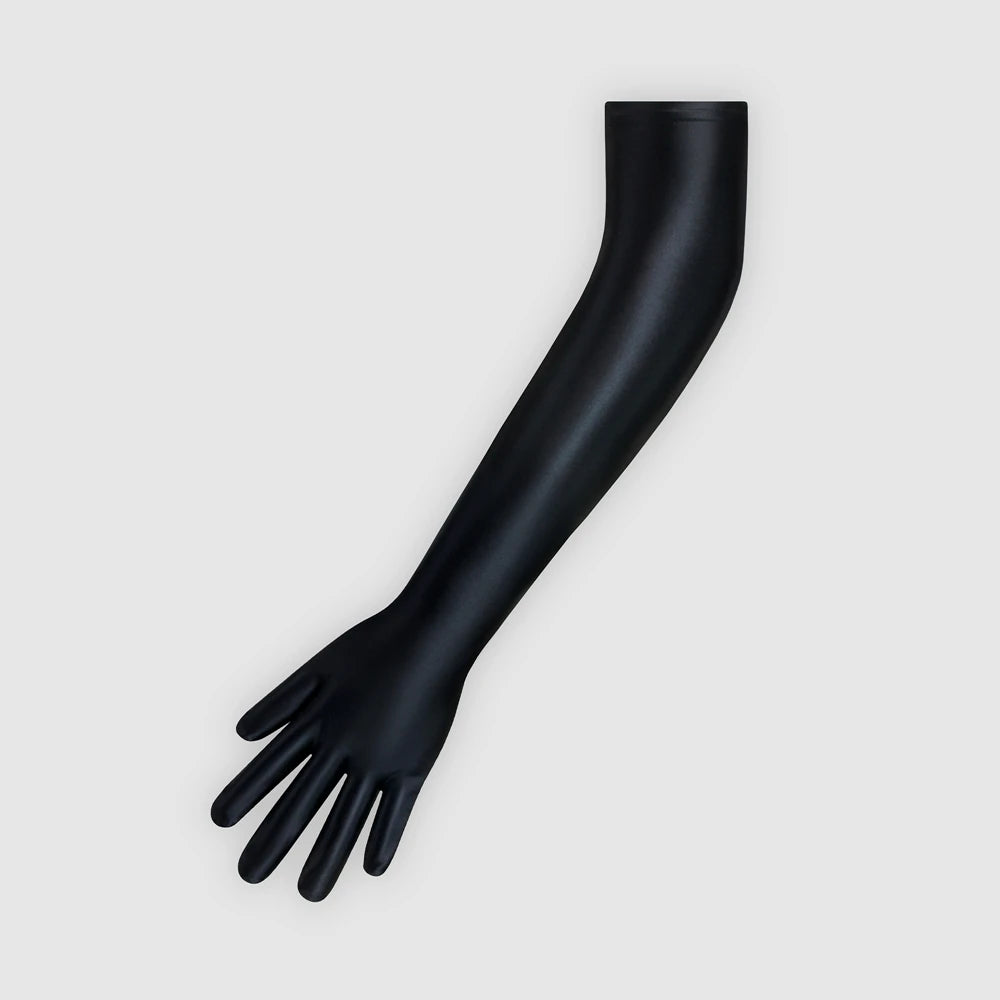 Multi-Color Shiny Glossy Long Gloves Silky Smooth High Stretch Spandex Sun Protection for Outdoor Cycling And Ceremonial Use