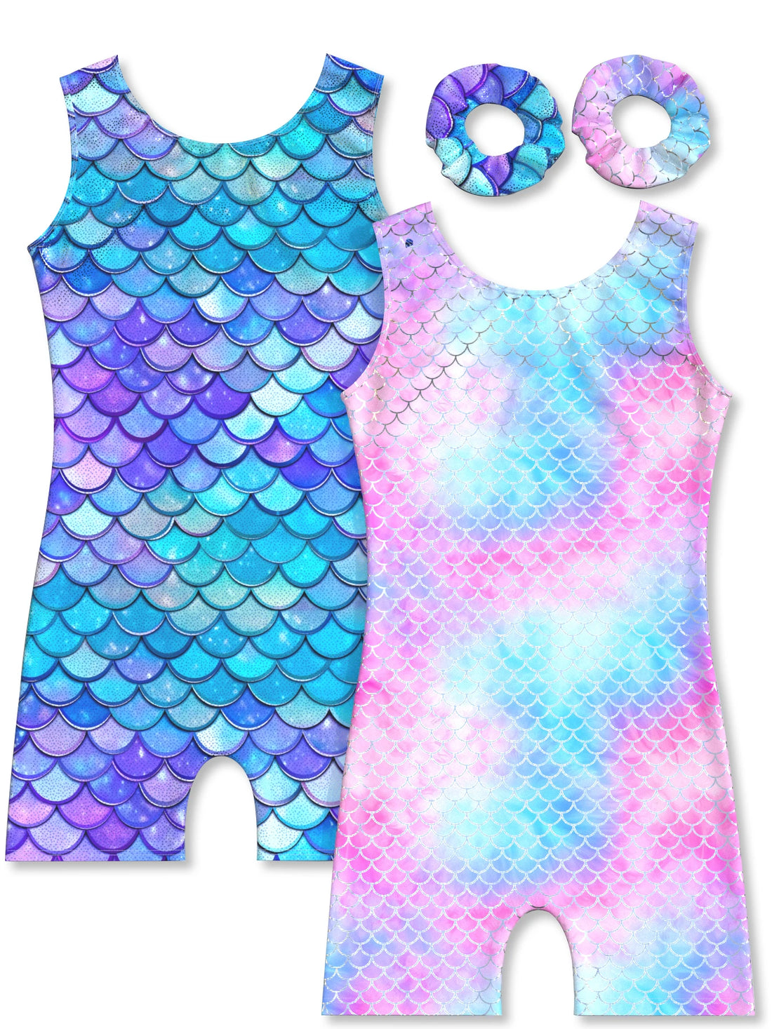 Girls Gymnastics  Leotard   Shiny  Gradient  Ballet  Leotards Performances Suits  Tumbling  Athletic Outfits for Kids