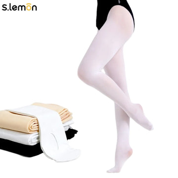 Women's White Ballet Tights Summer Thin Lightweight Dance Stockings for Practice, Performance & Graded Exams