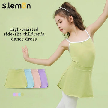 Girls Dance Skirt Pink Ballet & Chinese Dance Practice Tutu for Audition Recital New Arrival Lightweight Half Skirt for Kids