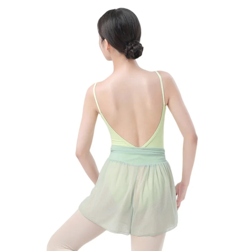 Women Ballet Leotard Princess Line Camisole, Cooling Quick Dry Nylon Spandex, High Elastic Breathable Dance Gymnastics Yoga Wear