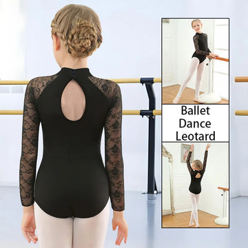 Girls Cotton Long Sleeve Ballet Dance Leotard for girl Gymnastics Dance Tank Dress with Soft Front Lining Short Sleeve Dancewear