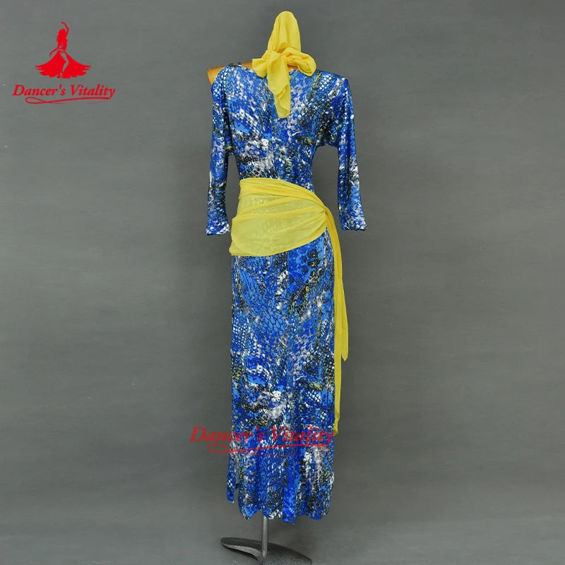 New Belly Dance Clothing Adult Female Shaabi Baladi Saidi Performance Robe Oriental Dance Practice Costume Dancer's Vitality