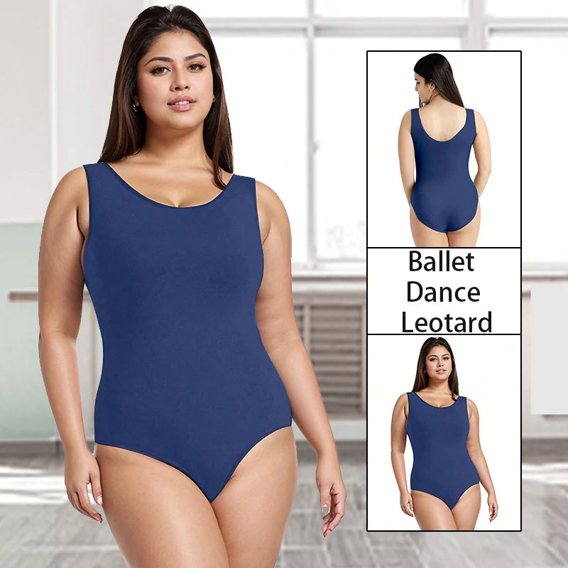 Women Nylon Sleeveless Team Basic Ballet Dance Leotard for Adult Gymnastics Dance Tank Top with Soft Lining Bodysuits Clothes
