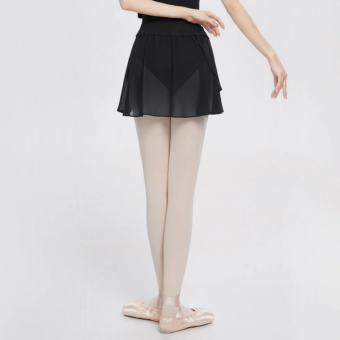 Women Ballet Skirt Adult Lace Waist Ruffled Short Skirt Ballet Tutu Skate Skirt Ballerina Dancing Tulle Swimwear Skirts