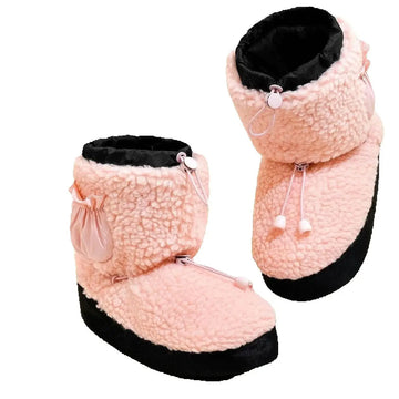 S.lemon Winter ballet dance warm boots Ballet Dance Shoes Thickened Lamb Wool Kids Adults Dance Warm-up Practice Footwear