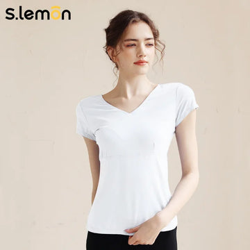 S.lemon Girls Ballet Short-Sleeve Top Sleeveless Dancewear for Kids Adult Women