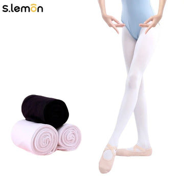 Seamless Kids Dance Tights – White Boneless Ballet Leggings for Girls, Lightweight & Breathable Spring Summer Dancewear