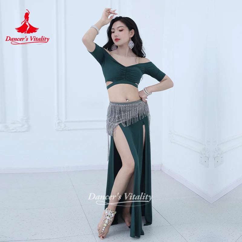 Belly Dancing Costume Women's Comfortable Breathable Practice Clothes Oriental Dance Sexy and Fashionable Suit Dancer's Vitality