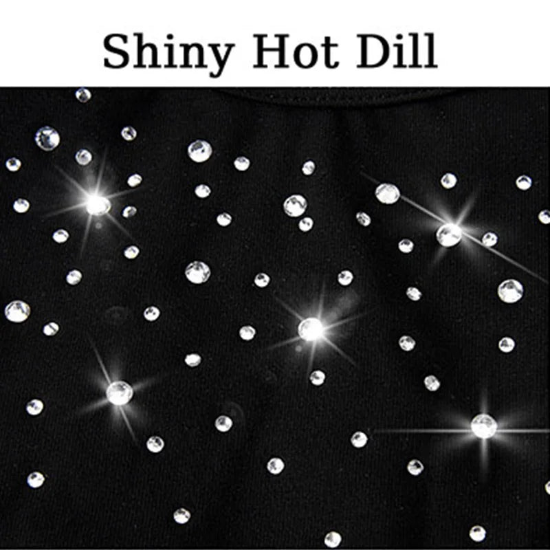 Women's Sleeveless Camisole Ballet Dance Leotard for Adult Gymnastics Dance Tank Tops with Sparkly Hot Dill Dance Leotards