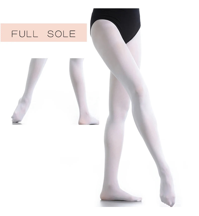 90D Ballet Tights Ballet Stockings for Girls Women Pantyhose Semi-opaque Footed Tights Seamless Ballet Leggings Dance Tights