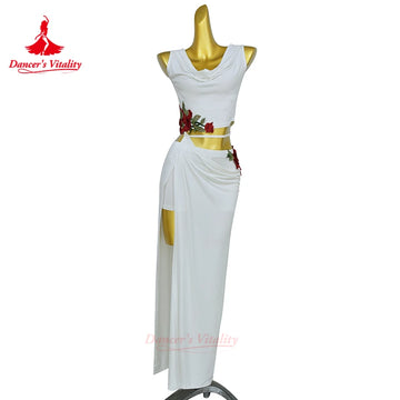 New Belly Dance Costume Set for Women's High end Sexy Rose Embroidery Practice Set Adult Oriental Dancing Clothing