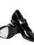 Girls Sparkle Black Tap Shoes Soft Sole Hook & Loop Fastener Easy on Off Kids Dance Shoes for Training Stage Performance