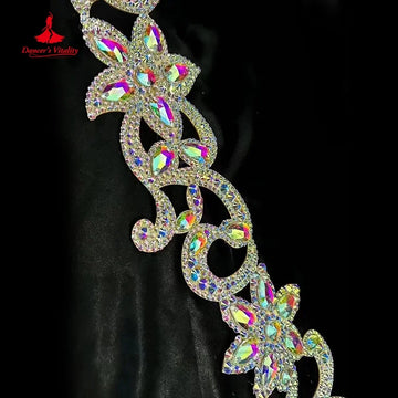 Belly Dancing Performance Belt for Women's Advanced AB Stones Belts Oriental Dance Competition Accessories