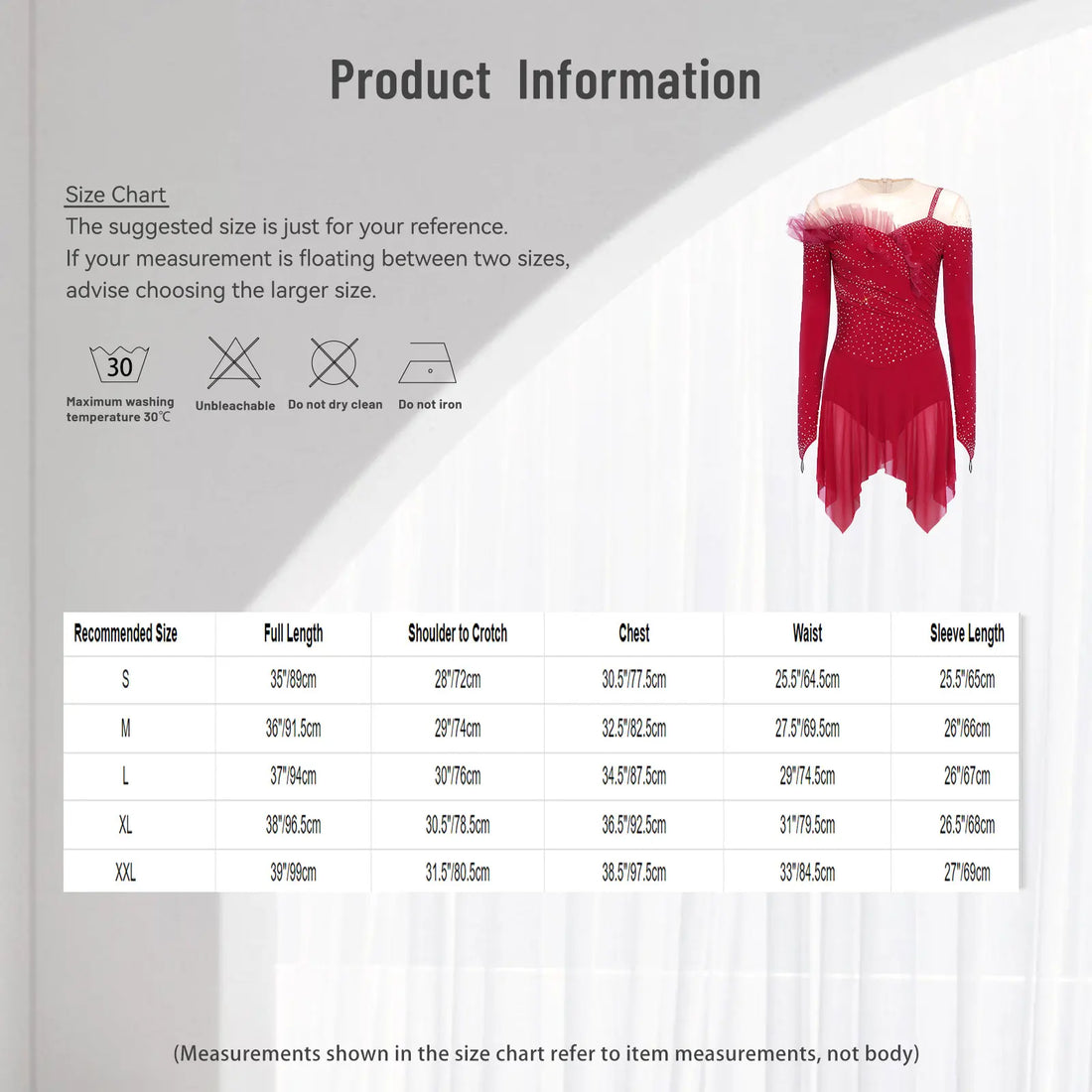 Womens Acrobatics Gymnastics Artistic Figure Skating Ballet Lyrical Dance Leotards Dress Rhinestones Built -In Briefs Dress