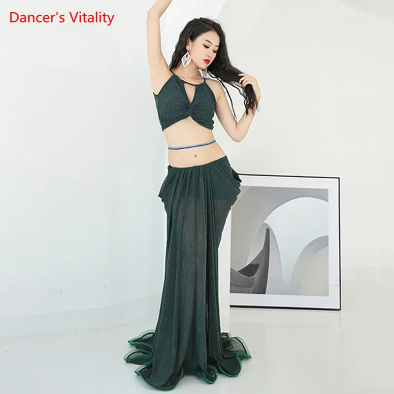 Belly Dance set women skirt Practice Clothes Female Adult Elegant Exercise Top Oriental Dancing Profession clothes