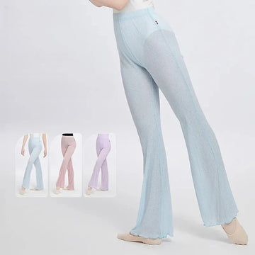 Women's High Waist Flared Dance Pants Thin Summer Modal Soft Ballet Modern Contemporary Dance Trousers