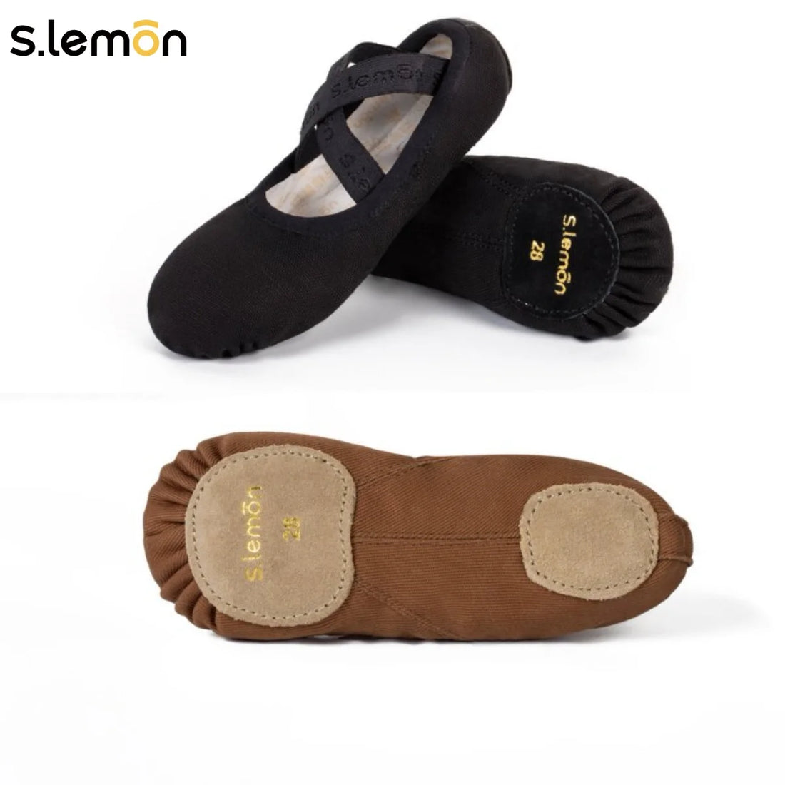 S.lemon Adults Kids Soft Sole Ballet Shoes Thickened Cow Suede Cat Claw Dance Shoes Stretchy Fabric Boys Girls