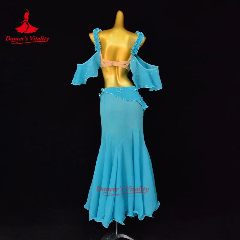 BellyDance Set with High End Elegance Performance Set for Adult Women's Oriental Dance Professional Competition Clothing
