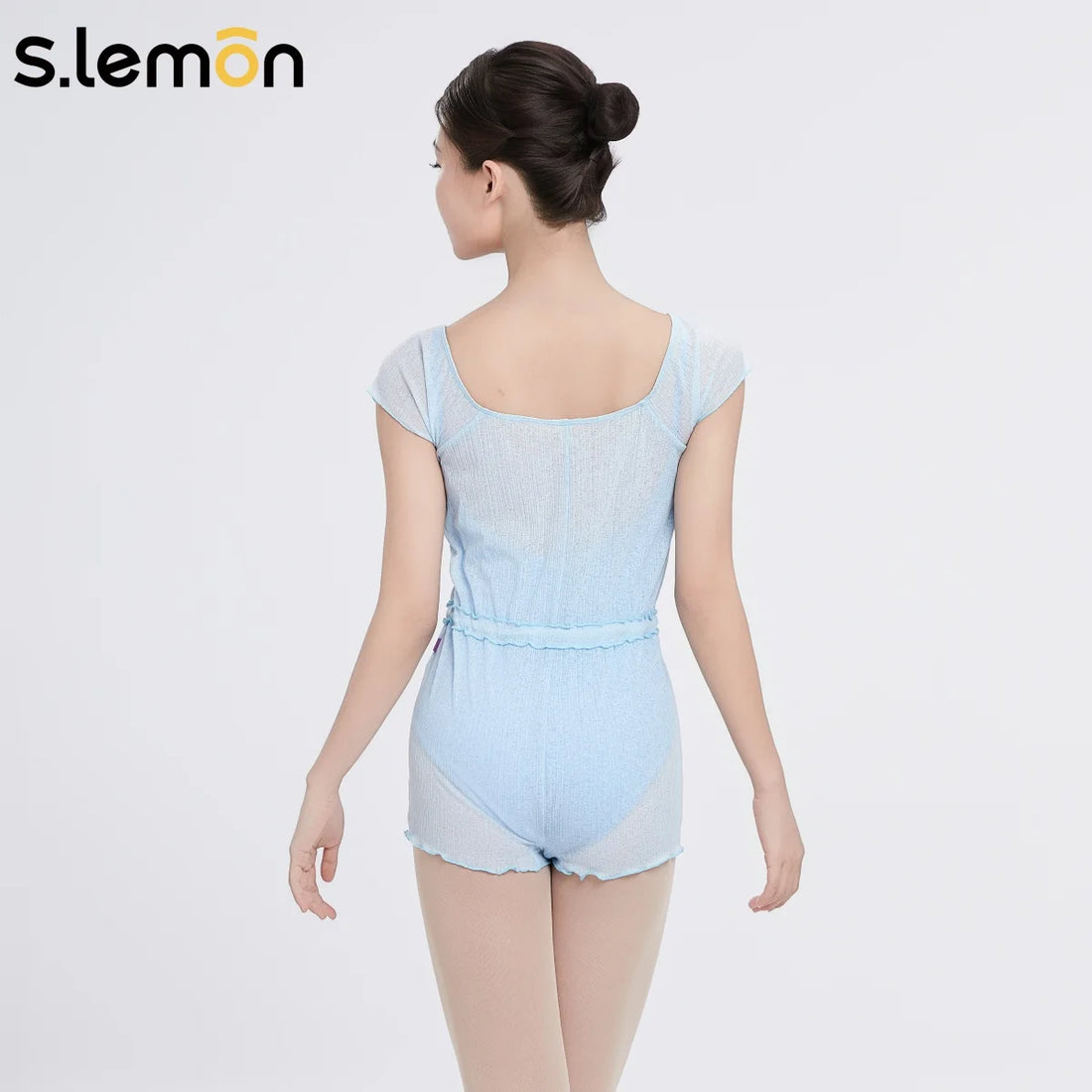 S.lemon Ballet Leotard Women Short Jumpsuit Stretchy Gymnastics Dancewear for Professional Figure Training Girls