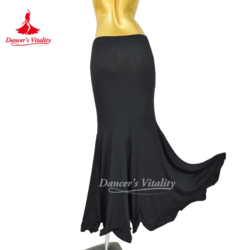 Belly Dance Performance Skirt Women's High end Sexy Fishtail Long Skirt Adult Oriental Dance Black Slimming Practice Skirts