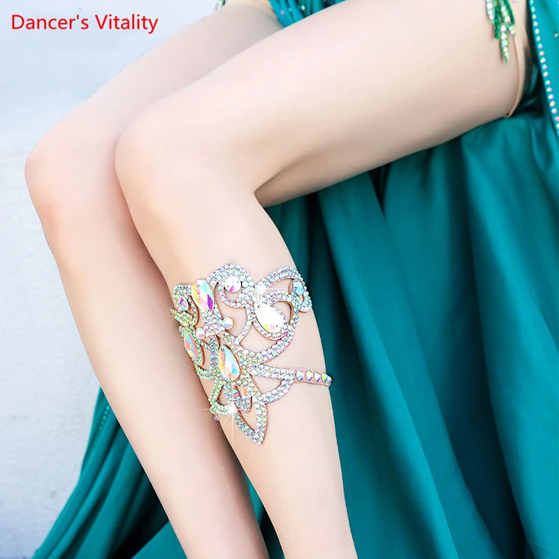 belly dancing accessory for women bellydancing stones foot ring dance performance jewelry