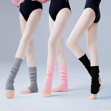2025 Girls Women Ballet Leg Warmers Ballet Socks Dance Knitted Leg Warmers Professional Ballet Pilates Yoga Short Stocking