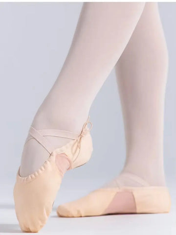Canvas Ballet Shoes Split Sole – Breathable Mesh Dance Shoes for Girls Women Men, Kids & Adult Ballet Slippers