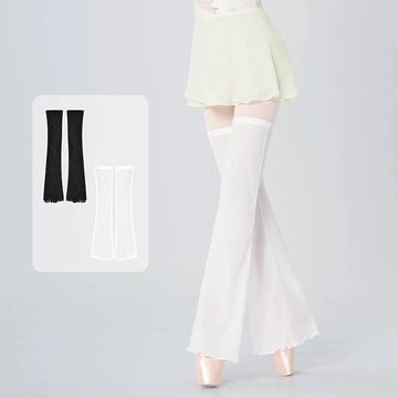 Women Ribbed Dance Long Socks Warm Leggings Dance Knitted Leg Warmers Professional Warm Ballet Socks for Ballet Dancing