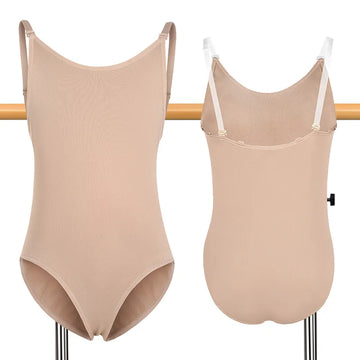 Women's Nude Sleeveless Camisole Ballet Dance Leotard for Adult&girl Gymnastics Tank Tops Seamless Underwear Dance Leotards