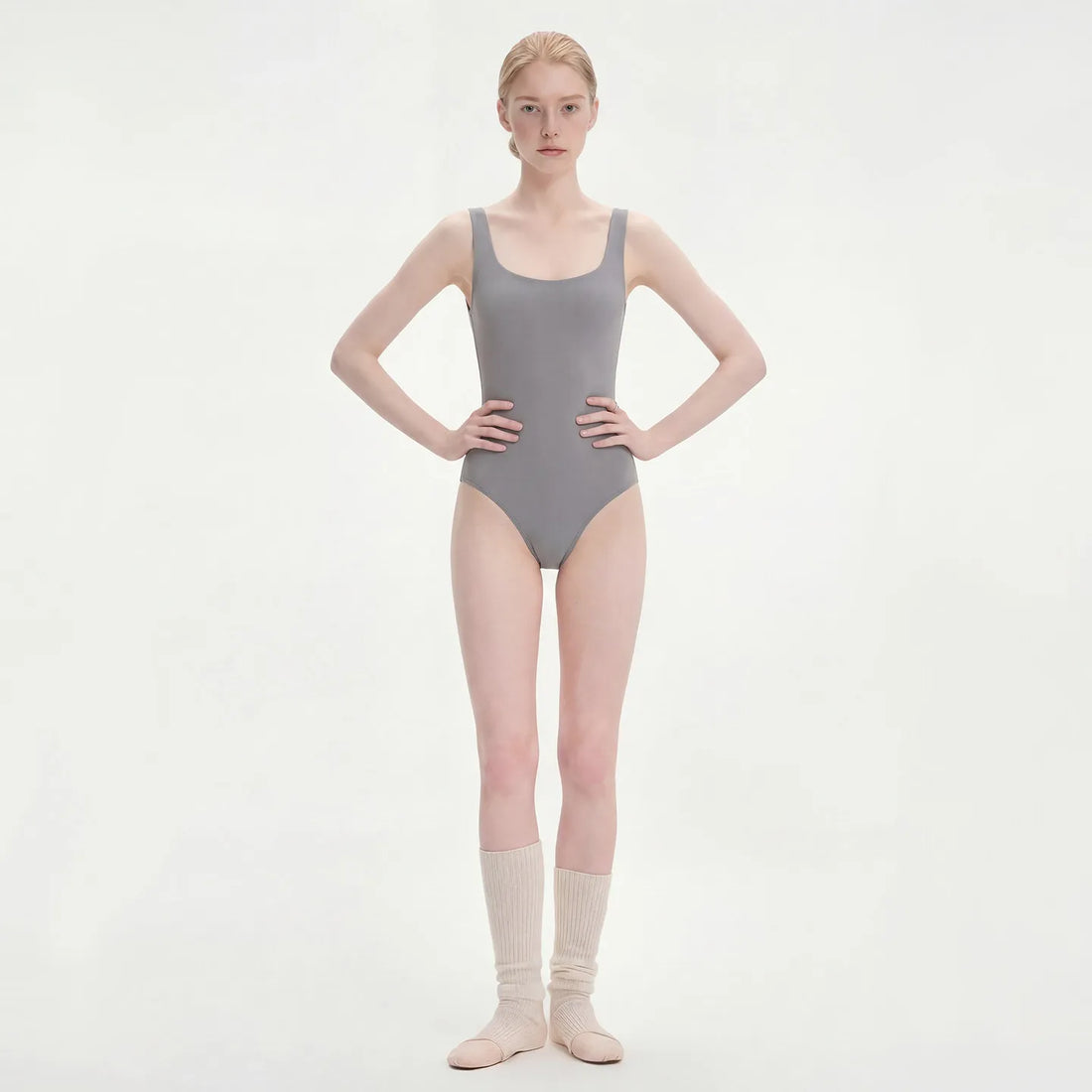 Women Ballet Leotard Wide Strap Gymnastics Leotards Elegant Simple Unitard High Cut Dance Wear Adult