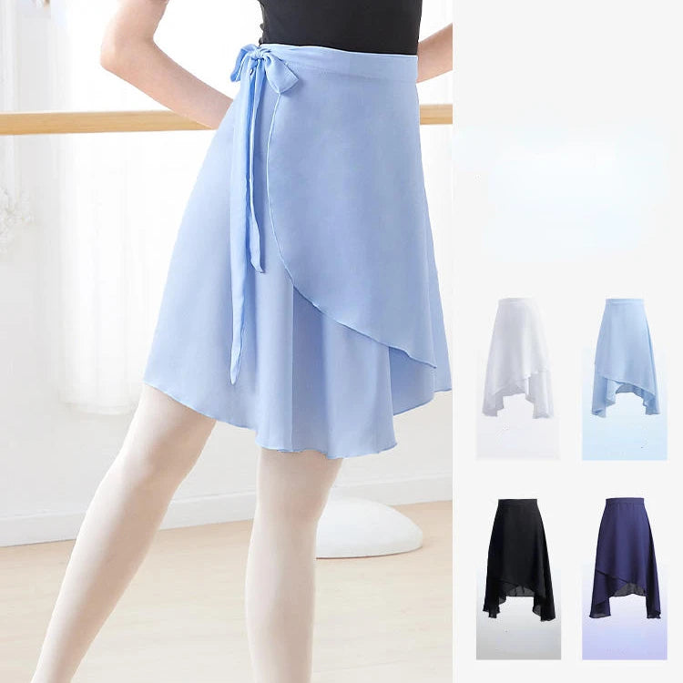 Ballet Skirts Women Girl  Wrap Chiffon Skirt Ballet Dance Modern Dance Skirts Adult Lace Up Dance Practice Costumes