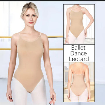 Nude Underwear Camisole Ballet Briefs Bras Dance Leotard for Women's and Girls Dance Gymnastics Convertible Tight Bodysuits