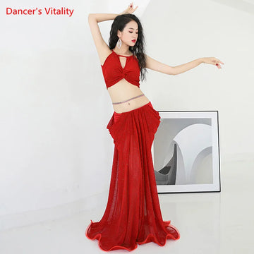 Belly Dance set women skirt Practice Clothes Female Adult Elegant Exercise Top Oriental Dancing Profession clothes